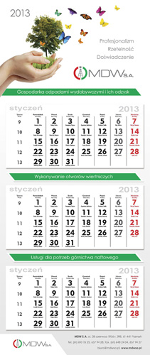 Kalendarz trójdzielny